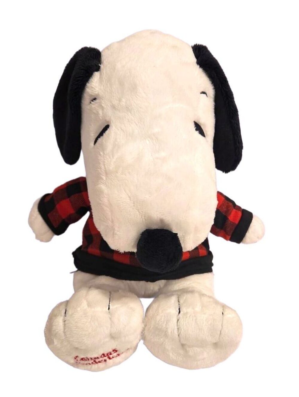 Peanuts Snoopy Plush Canada’s Wonderland Exclusive 12" Maple Leaf Plaid